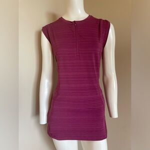 Athleta Pacifica Illume Fitted Tank Workout Top Vibrant Fuchsia Size Large